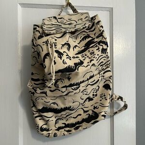 Baggu Backpack - Natural Cloud - White